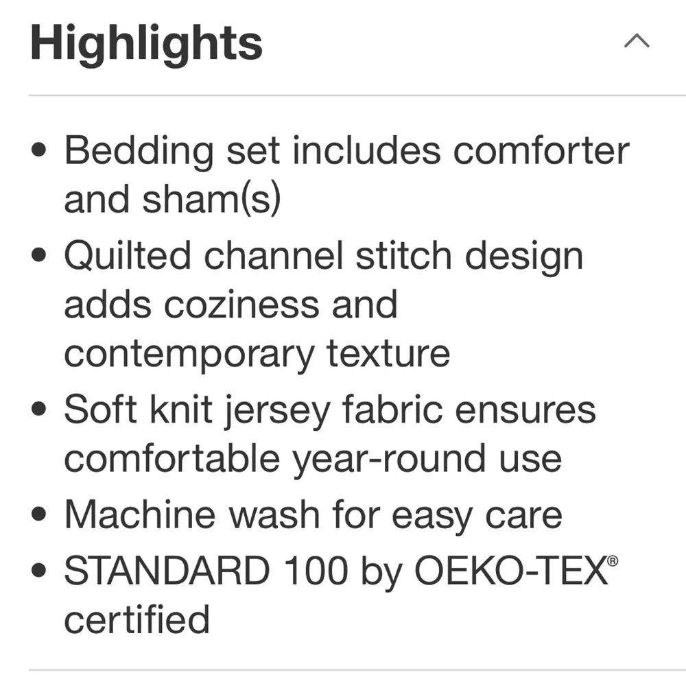 PILLOWFORT NWT Channel Jersey Kids' Comforter Set Gray -full/queen